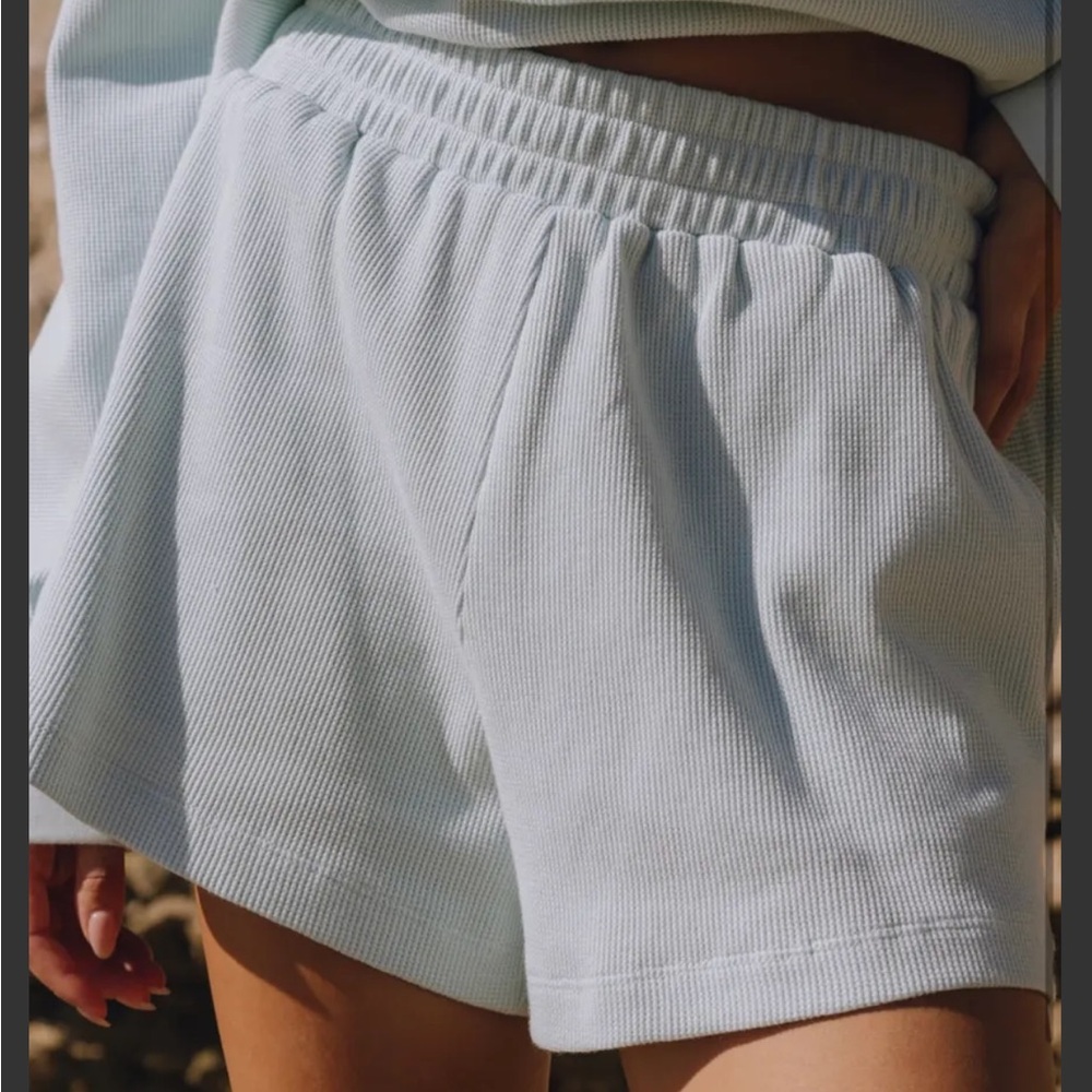Daily Drills Light Blue Women Shorts